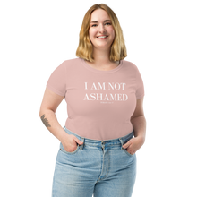 Load image into Gallery viewer, I AM NOT ASHAMED Women’s fitted t-shirt
