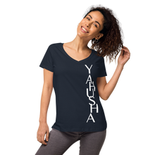 Load image into Gallery viewer, Yahusha Women’s fitted v-neck t-shirt
