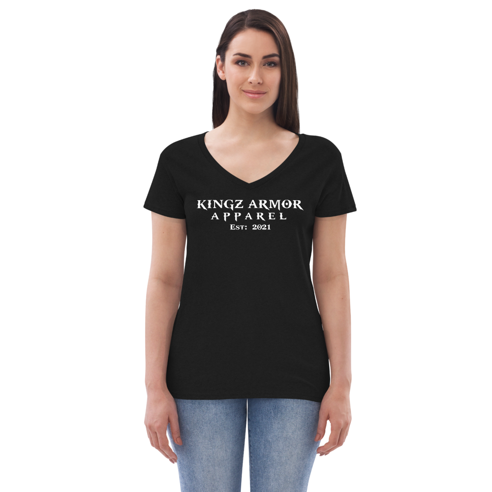 Kingz Armor Apparel Women’s recycled v-neck t-shirt