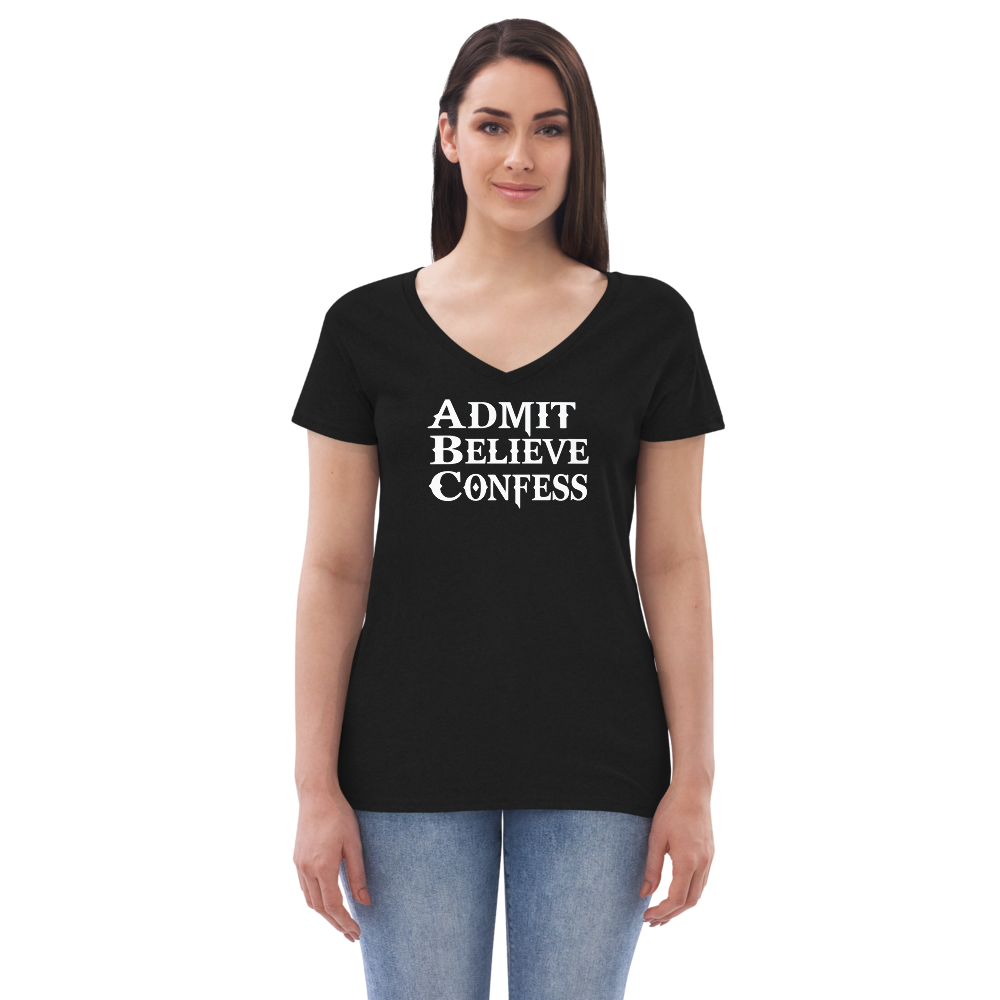 Women’s ABC's recycled v-neck t-shirt