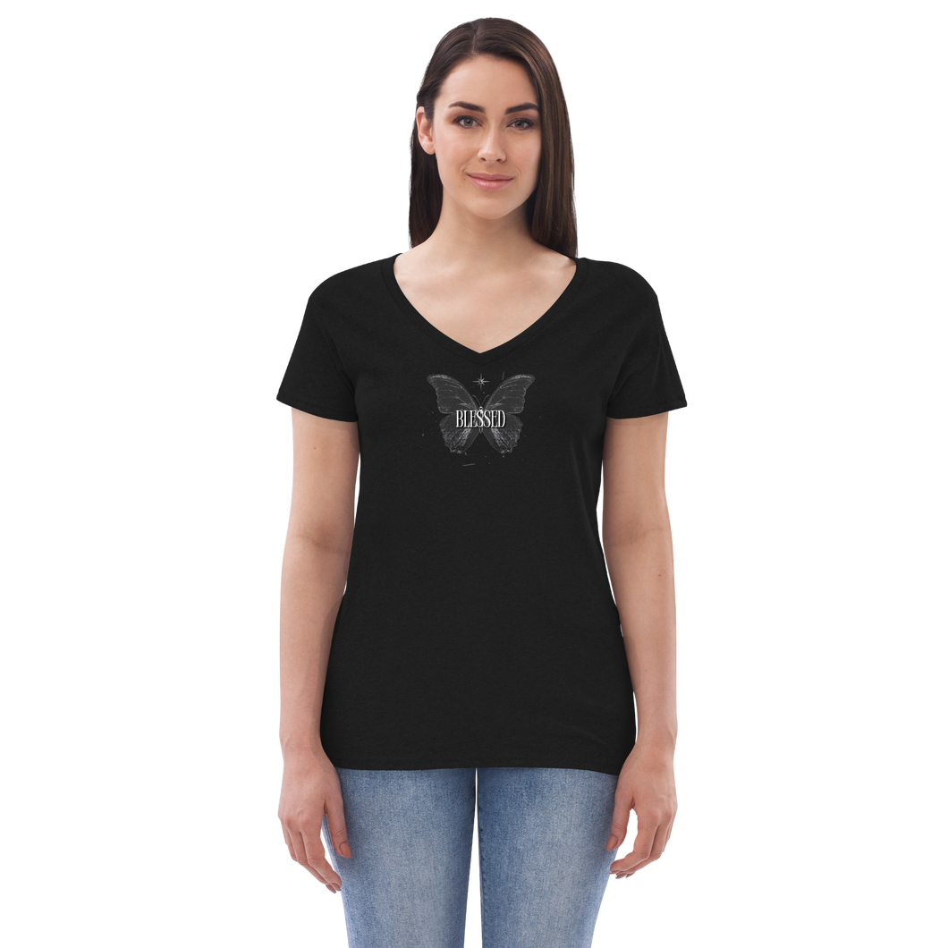 Blessed Butterfly Women’s v-neck t-shirt