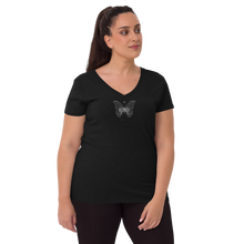 Load image into Gallery viewer, Blessed Butterfly Women’s v-neck t-shirt
