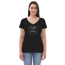 Load image into Gallery viewer, Blessed Mama Women’s v-neck t-shirt
