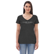 Load image into Gallery viewer, Unveiled Women’s recycled v-neck t-shirt
