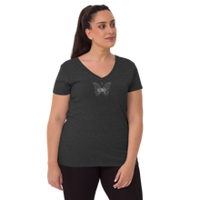 Load image into Gallery viewer, Blessed Butterfly Women’s v-neck t-shirt
