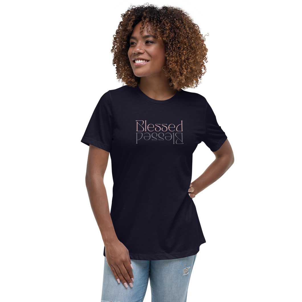 Blessed Reflection Rose Gold Women's Relaxed T-Shirt