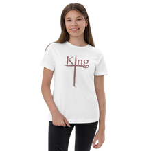 Load image into Gallery viewer, King Youth jersey t-shirt white/rose
