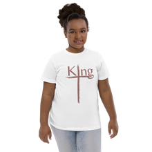 Load image into Gallery viewer, King Youth jersey t-shirt white/rose
